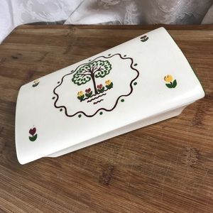 Vintage Ceramics of California Dresser Box w 2 Ring Trays